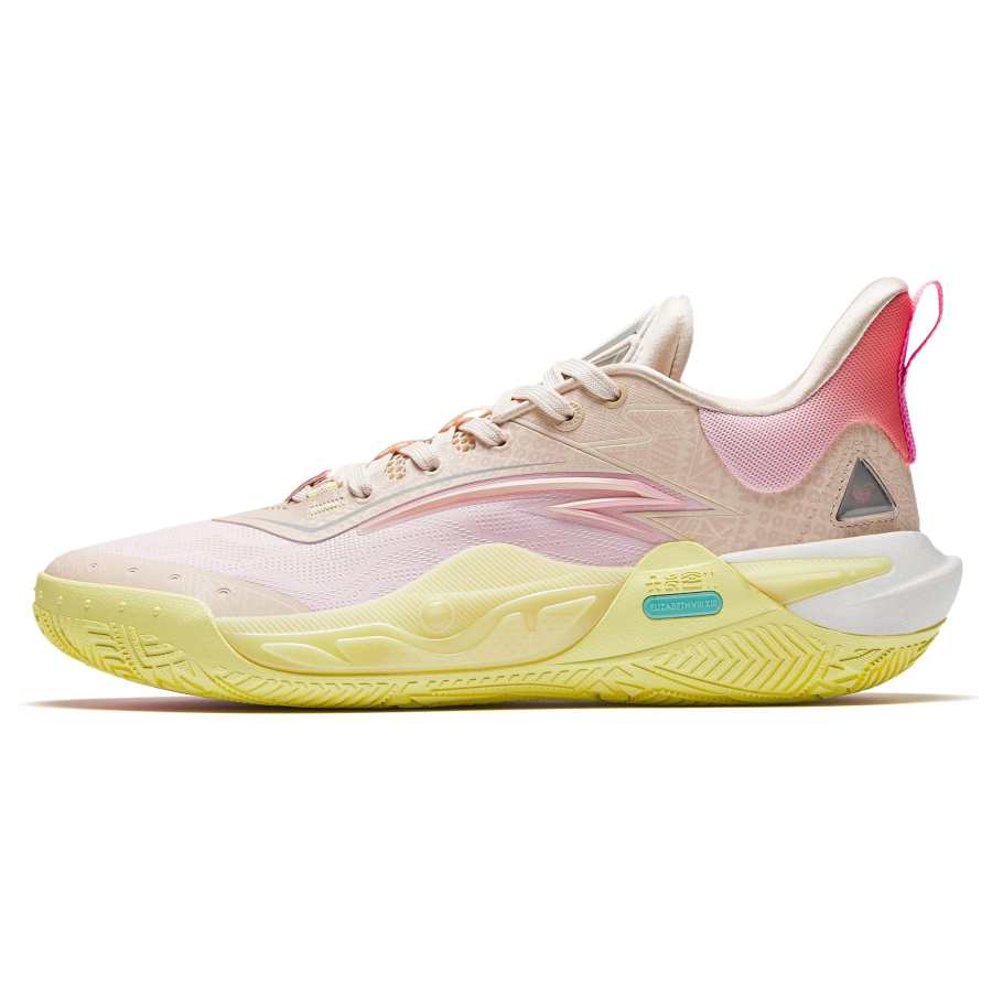 Anta KAI 1 SPEED Low top Basketball Shoes Men's Pink Yellow Brown