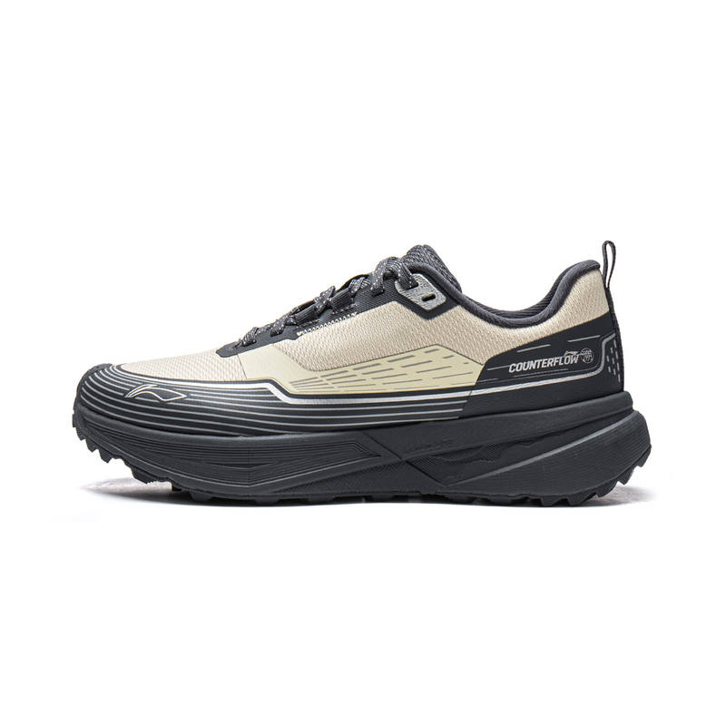 Li-Ning Li Ning Outdoor CF Tracing, Inter Industry Low top Hiking Shoes Unisex Dune Khaki/Ebony Black