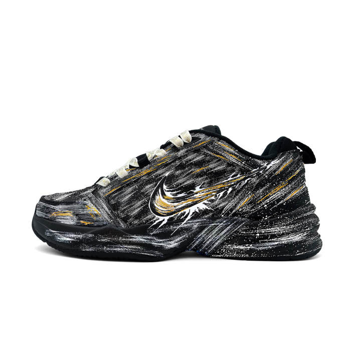 Nike Nike Air Monarch 4 Low top Chunky Sneakers Unisex Black White