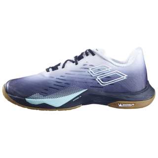 Babolat Breathable Lightweight Breathable And Lightweight Low top Badminton Shoes Men's White Blue Black