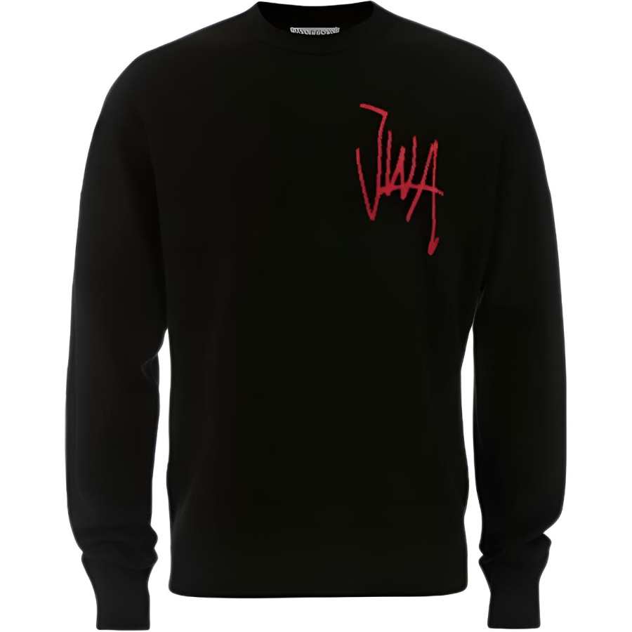 JW Anderson Logo Intarsia Knitted Jumper