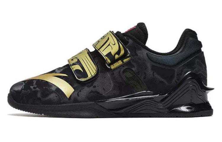 Anta Wending Low top Weightlifting Shoes Men's Black Gold
