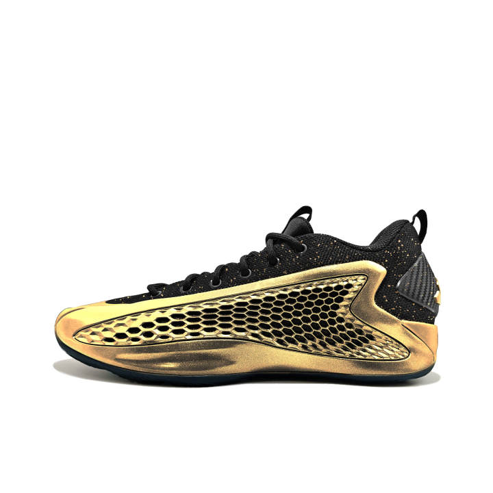 Adidas Adidas Anthony Edwards 1 Golden Armor Mesh, Textile Cushioning Abrasion Resistant Cushioning, Wear Resistant Low top