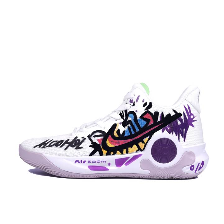 Nike Nike KD Trey 5 IX Mid top Basketball Shoes Unisex White Purple