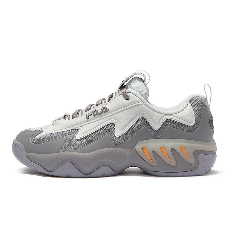 FILA FUSION SHOCK Abrasion Resistant Low top Basketball Shoes Women's Haze Gray