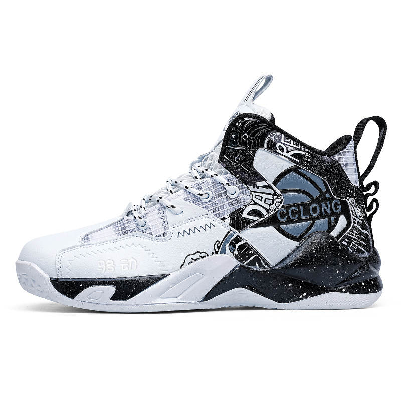 LUODONG Fashion Casual Cushioning High top Basketball Shoes Men's