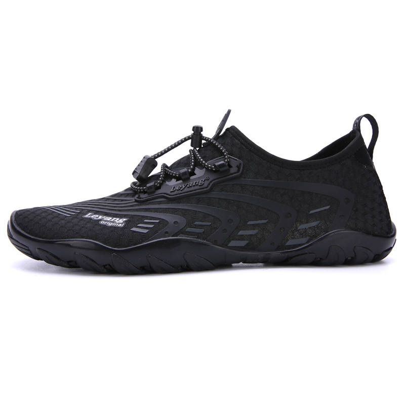 Leyang Slip Resistant Abrasion Resistant Slip Resistant Abrasion Resistant Low top Training Shoes Men's Black