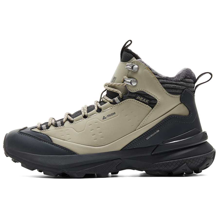PEAK Cushioning Abrasion Resistant Rebound High top Mountaineering Shoes Men's Black Green
