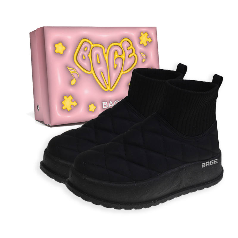 BAGE Abrasion Resistant Slip Resistant Abrasion Resistant Slip Resistant Box, Fashion Fleece Lined, Versatile Casual