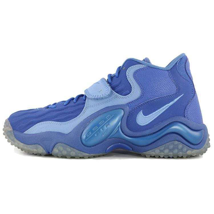 Nike Nike Air Zoom Turf Jet 97 Comfortable And Lightweight Cushioning Slip Resistant Mid top Basketball Shoes Men's Blue