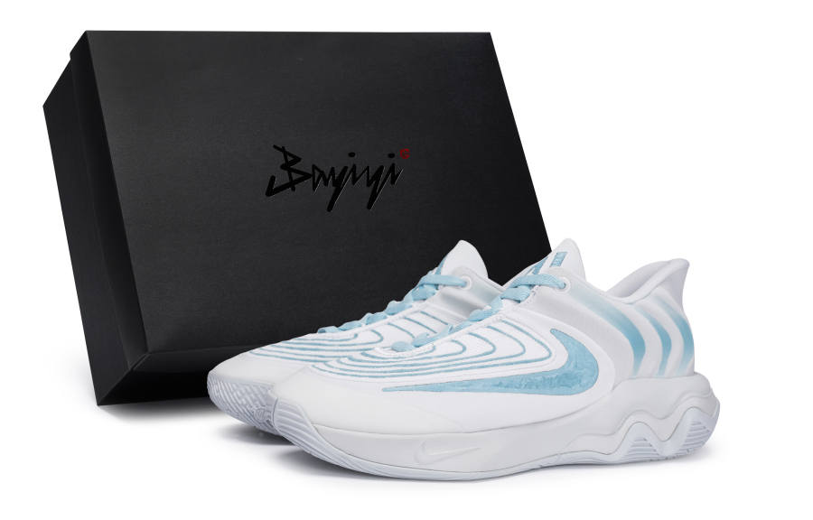 Nike Nike Giannis Immortality Slip Resistant Cushioning Slip Resistant Cushioning Low top Basketball Shoes Men's White Blue