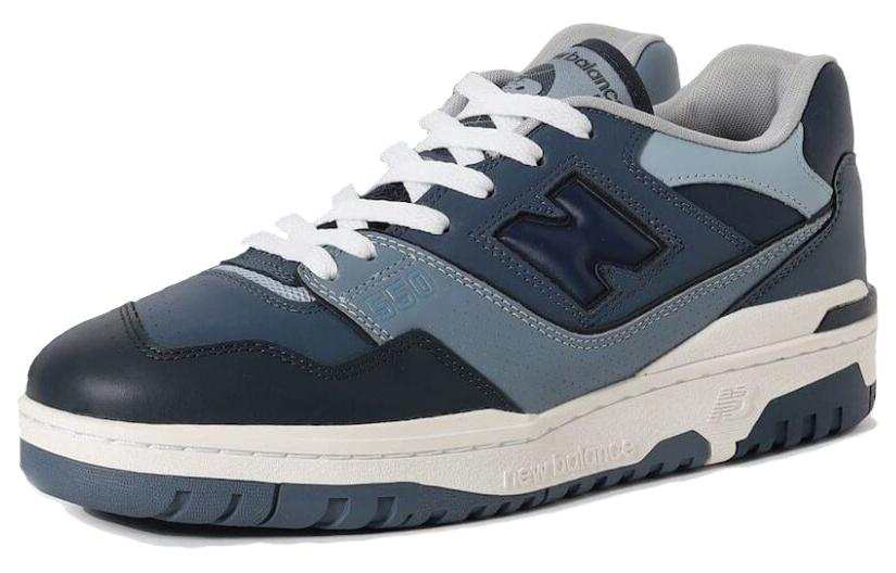New Balance Beams x New Balance NB 550 'Indigo' Cushioning, Wear Resistant Low top Vintage Basketball Shoes Men's Blue