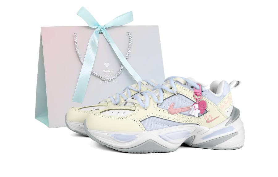 Nike Nike M2K Tekno Butter Egg Tart Box Low top Chunky Sneakers Women's Yellow Blue