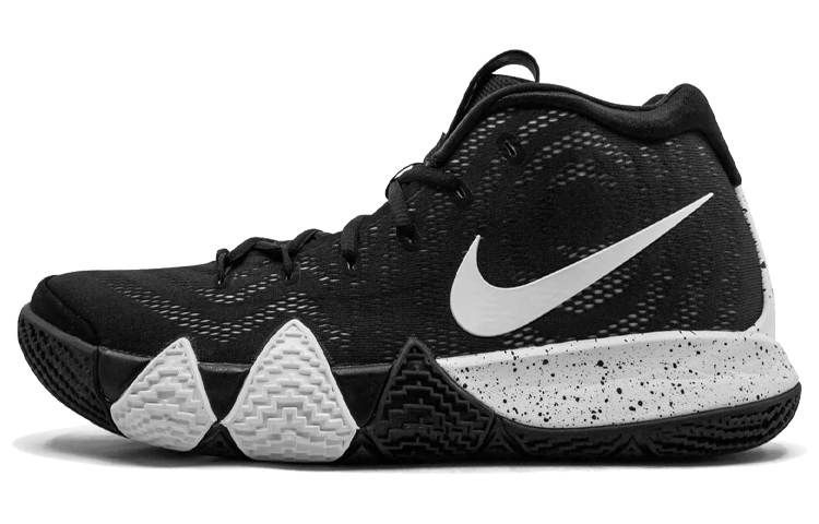 Nike Nike Kyrie 4 Cushioning Slip Resistant Cushioning Slip Resistant Mid top Basketball Shoes Men's Black White
