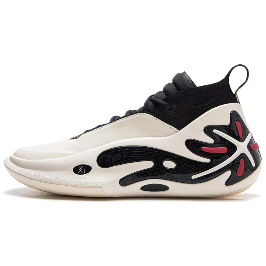 Li-Ning Li Ning WOW11 Low top Professional Performance Basketball Shoes Men's White Black