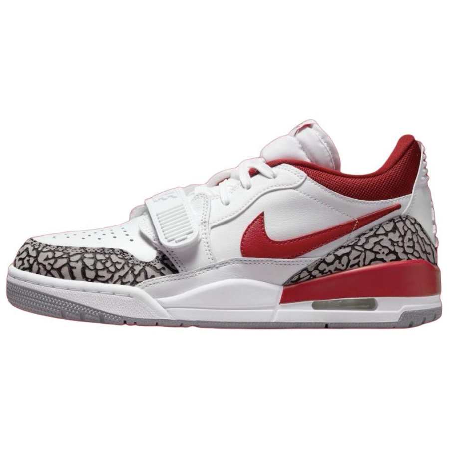 Jordan Jordan Legacy 312 Low White Cement Gym Red Women's