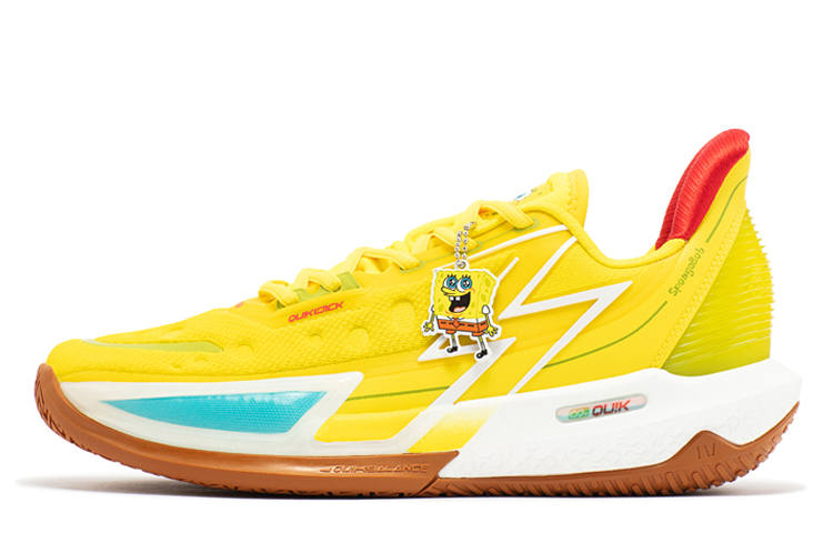 361° BIG3 4.0 Quick Pro Low top Basketball Shoes Men's Acid Yellow Warm Brown