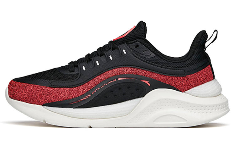 Anta Variety Training Collection Cushioning Slip Resistant Abrasion Resistant Low top Training Shoes Men's Black Red