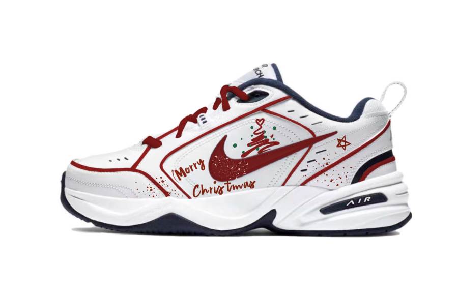 Nike Nike Air Monarch 4 Synthetic Leather Cushioning Slip Resistant Abrasion Resistant Height Increasing Low top