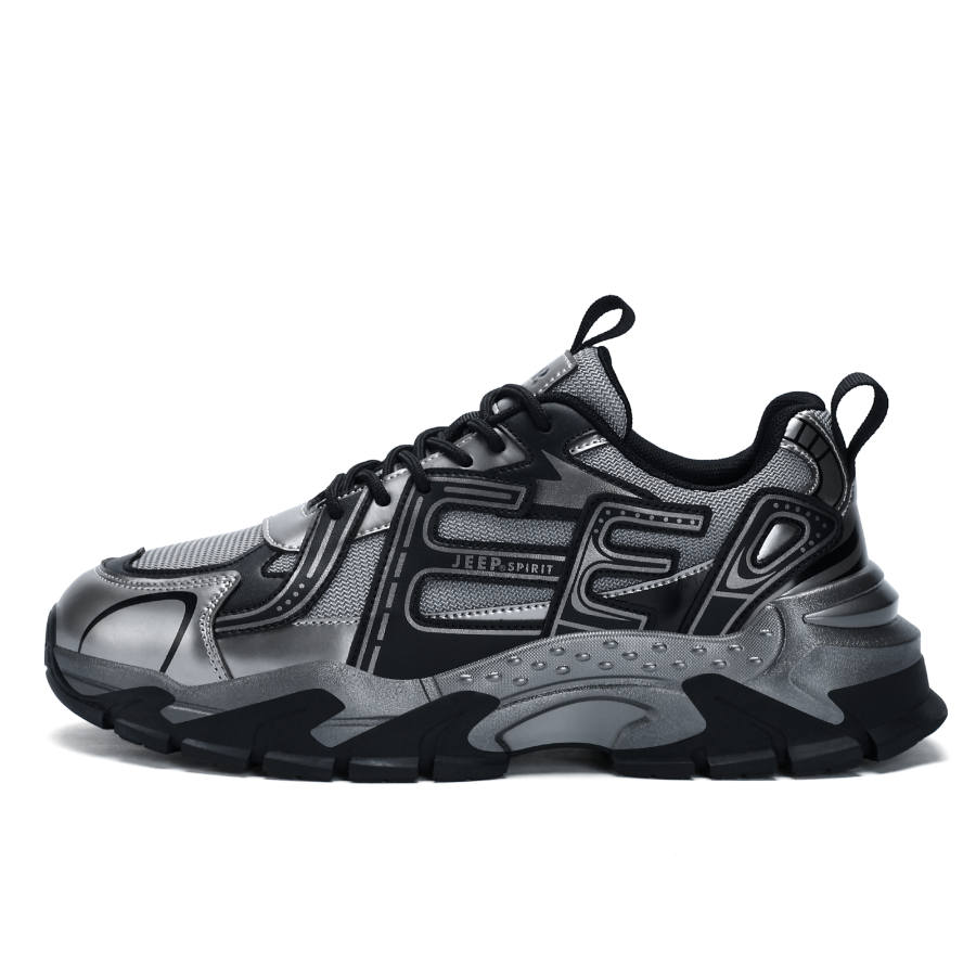 JEEP SPIRIT Darth Vader Breathable Height Increasing Low top Chunky Sneakers Men's Bronze