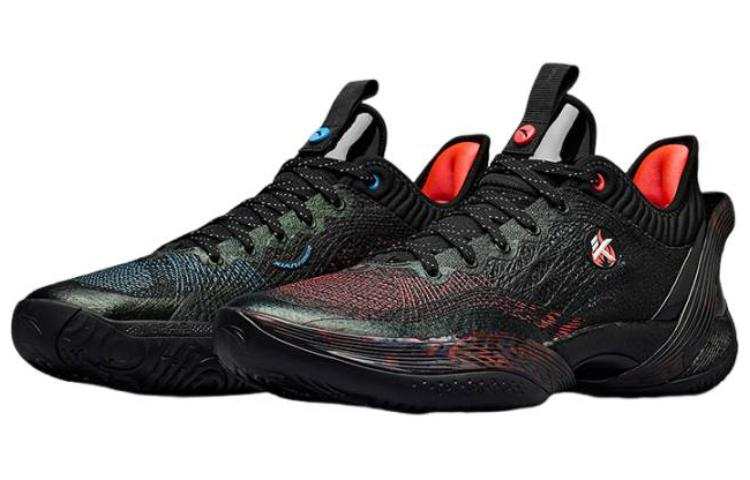 Anta Three point Rain1.0 Hidden Flame, Ice And Fire Mismatched Textile, Synthetic Leather, TPU Cushioning Breathable