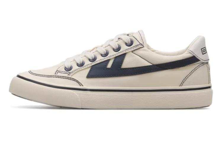 Warrior Abrasion Resistant Breathable Abrasion Resistant Breathable Low top Canvas Shoes Unisex Beige White Blue