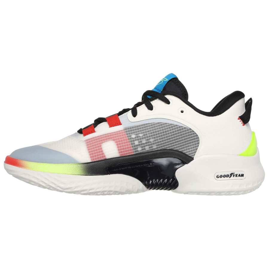 Skechers SKX Resagrip Low top Basketball Shoes Men's White Black