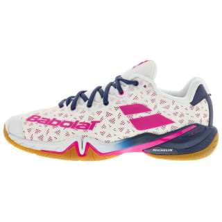 Babolat Mesh Low top Badminton Shoes Women's White Rose Red