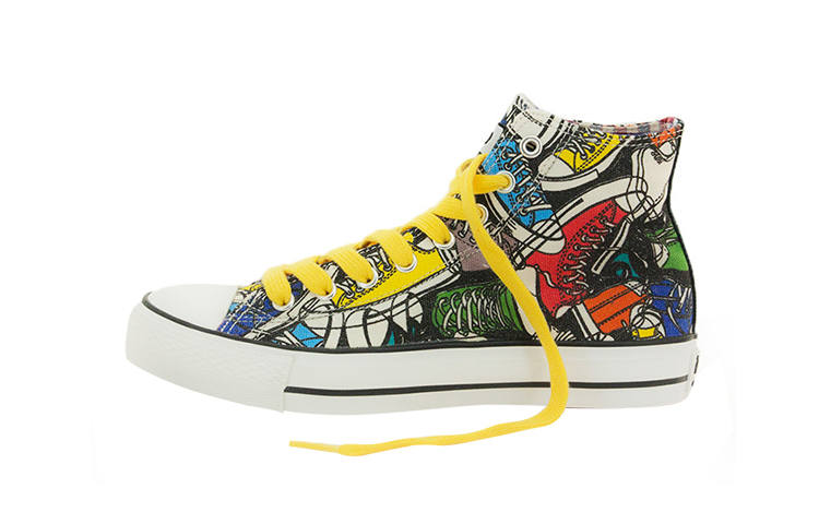 ISTEP High top Canvas Shoes Women's Black Yellow