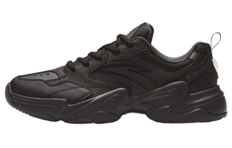 Anta Little Walker Abrasion Resistant Abrasion Resistant Low top Chunky Sneakers Men's Black