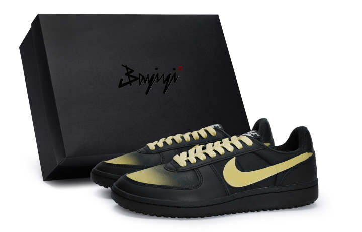 Nike Nike Field General '82 Low top Vintage Basketball Shoes Unisex Black Rice Yellow