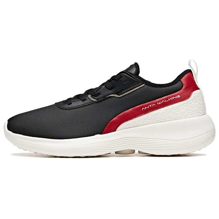 ANTA Training Shoes Men's Low Top Black/Ivory White/Sports Style Red