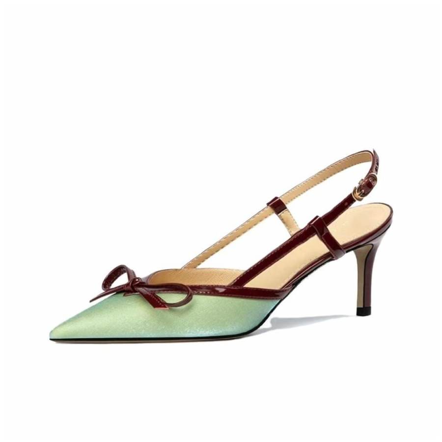 UMEK Slim Heel High Heels Women's Green