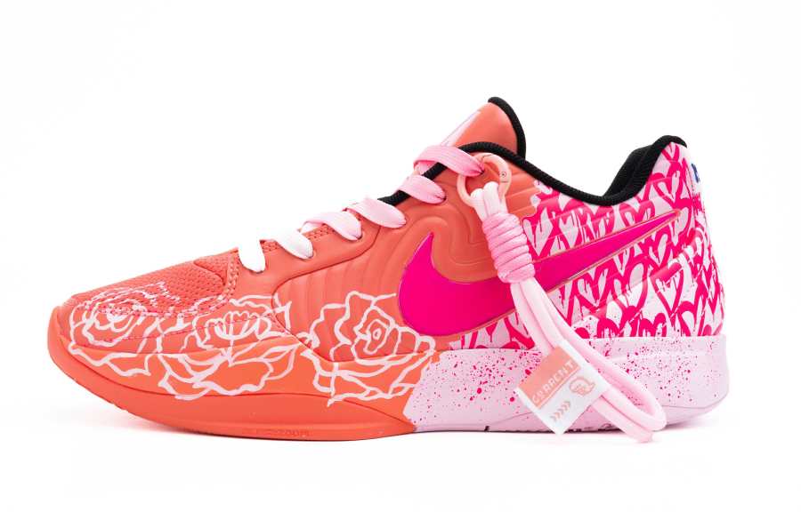 Nike Nike Ja 2 Pink Power Awake Cushioning, Wear Resistant Low top Rubber Basketball Shoes Men's Pink