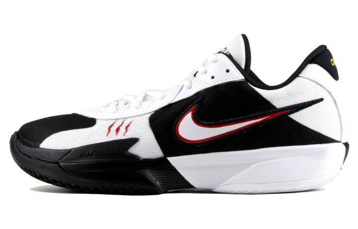 Nike Nike Air Zoom G.T. Cut Academy Cushioning Abrasion Resistant Breathable Low top Basketball Shoes Men's Black White Red