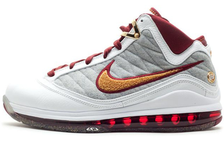 Nike Nike Lebron 7 PS MVP NFW Mid top Basketball Shoes Men's White Red