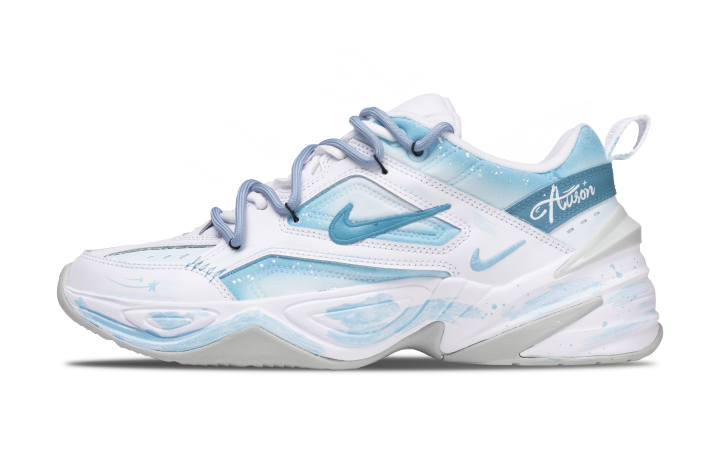 Nike Nike M2K Tekno Glacial Dancer Leather Cushioning Abrasion Resistant Breathable Height Increasing