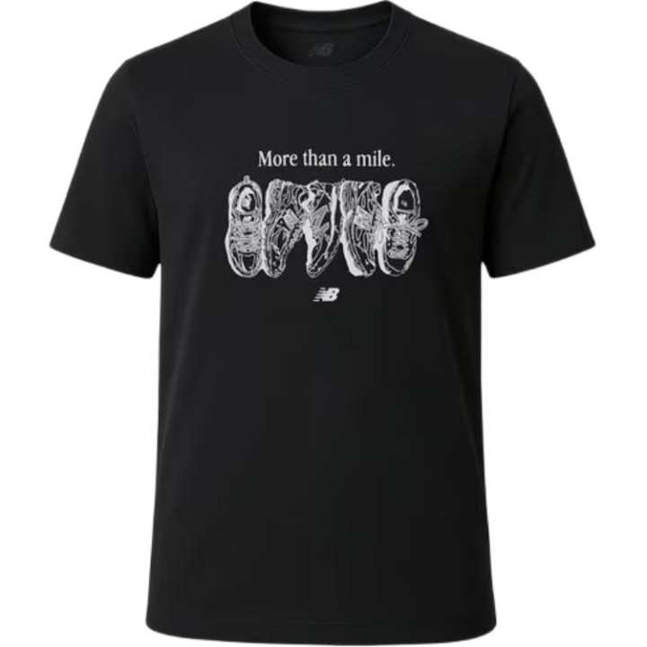 New Balance New Balance T Shirts Men's Black Crew Neck