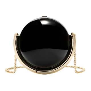 Furla ABS & Metal Crossbody Bags Mini Women's Black & Light Gold