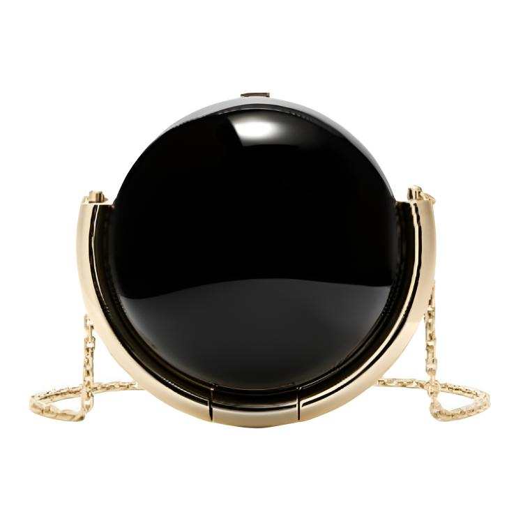 Furla ABS & Metal Crossbody Bags Mini Women's Black & Light Gold