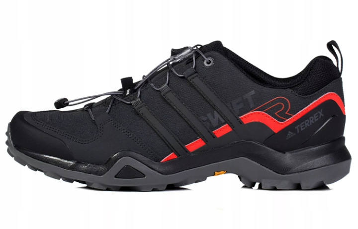 Adidas Adidas Terrex Swift R2 Breathable Low top Hiking Shoes Men's Black Red