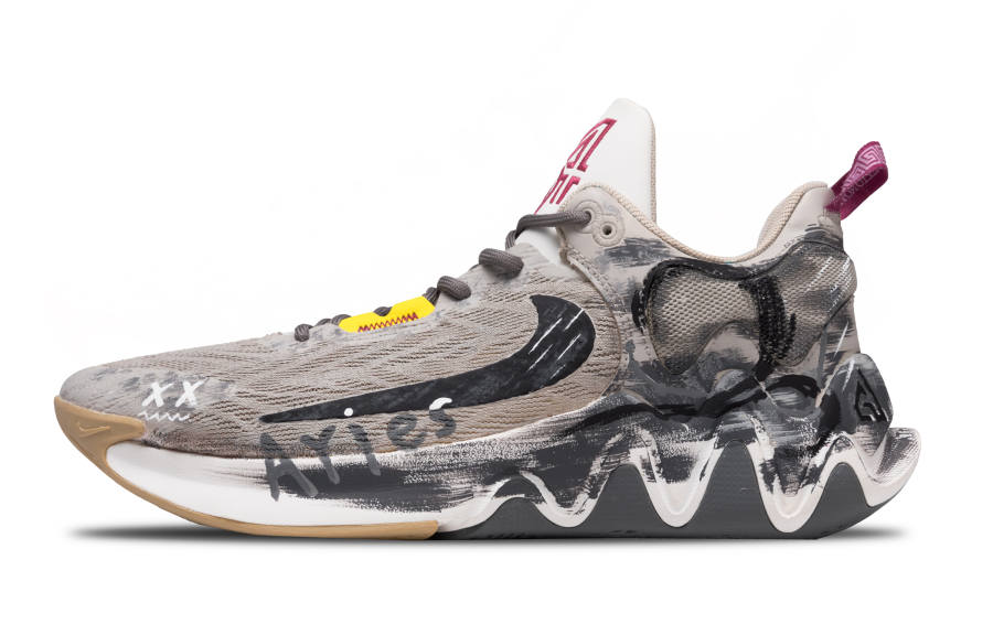 Nike Nike Giannis Immortality 2 Funi Mountains And Seas TPU Abrasion Resistant Low top Basketball Shoes Unisex Gray