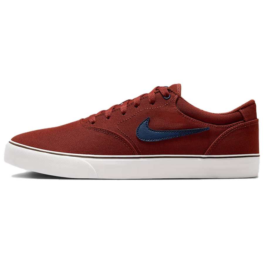 Nike Nike SB Chron 2 Classic And Versatile Abrasion Resistant Low top Canvas Shoes Unisex Red Brown