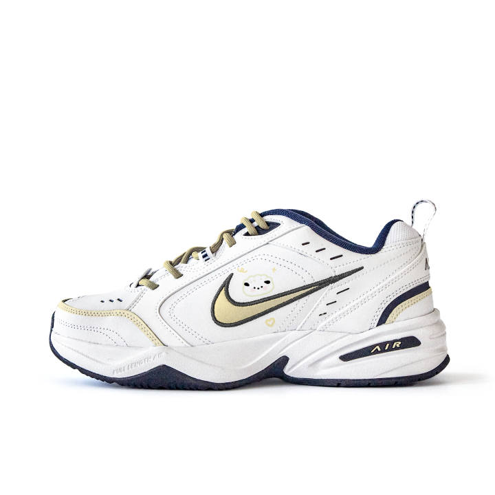 Nike Nike Air Monarch 4 Slip Resistant Abrasion Resistant Low top Chunky Sneakers Unisex White