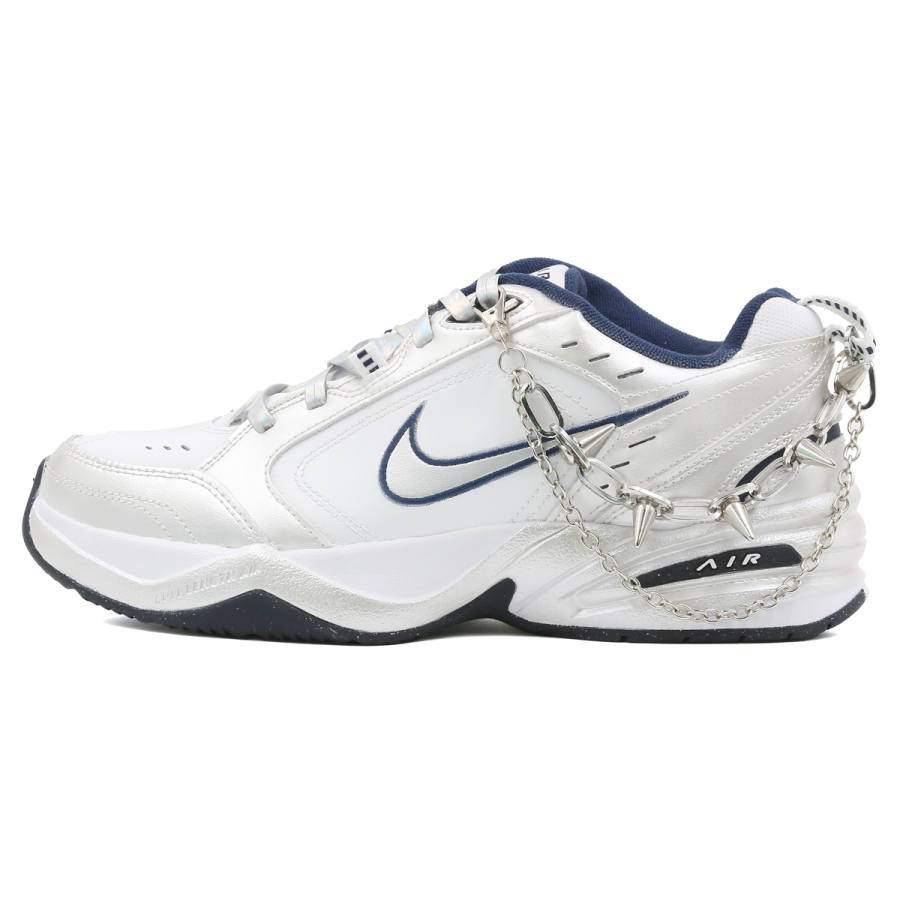 Nike Nike Air Monarch 4 Silver Chain Swift Wind Abrasion Resistant Abrasion Resistant Low top Chunky Sneakers Unisex