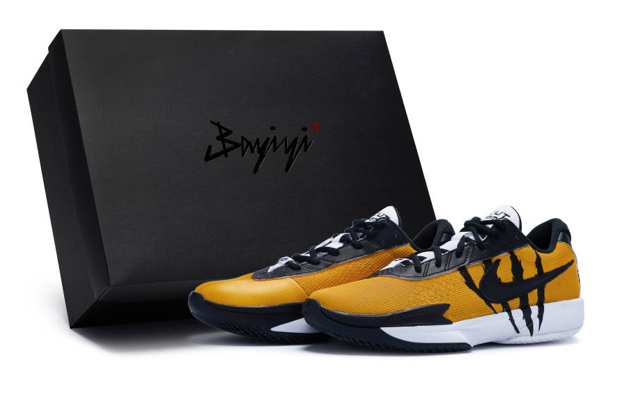 Nike Nike Air Zoom G.T. Cut Academy Cushioning Abrasion Resistant Breathable Low top Basketball Shoes Men's Black Yellow