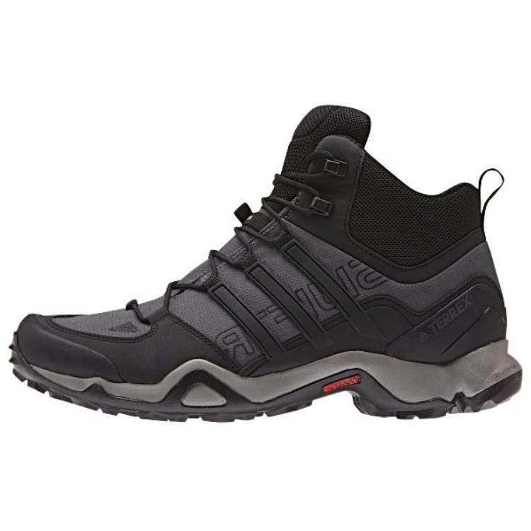 Adidas Adidas Terrex Swift Slip Resistant Abrasion Resistant Mid top Hiking Shoes Men's Black