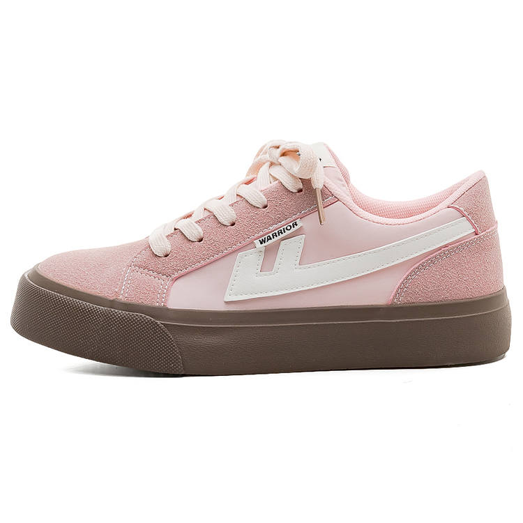 Warrior Breathable And Slip Resistant Breathable And Slip Resistant Low top Canvas Shoes Women's Pink Beige