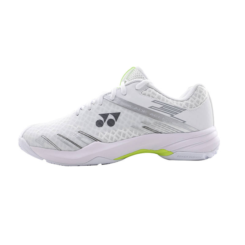 YONEX YONEX POWER CUSHION CASCADE ACCEL Cushioning Coverage Support Slip Resistant Low top Badminton Shoes Unisex White Lime