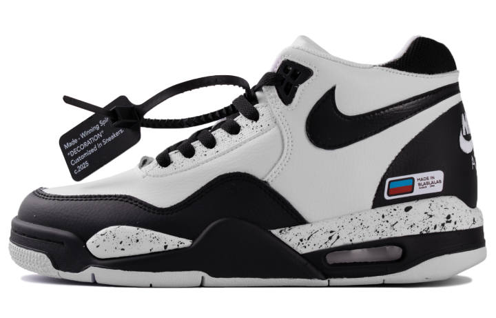 Nike Nike Flight Legacy Spacecraft WS Mid top Vintage Basketball Shoes Unisex Black